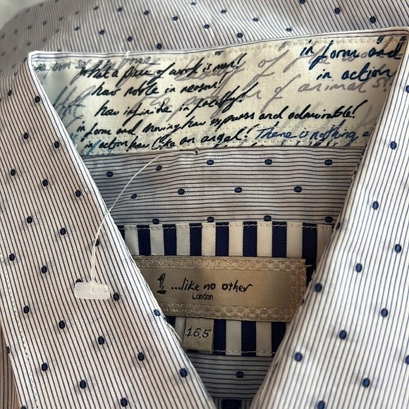 1 Like No Other Men's NWT $189 Limited Edition 1/500 Shirt 16.5 - Picture 5 of 13